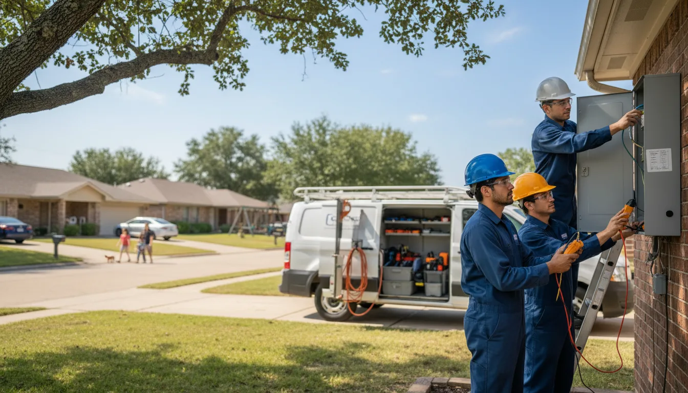 Certified electrician providing emergency electrical services in Glenvil, NE
